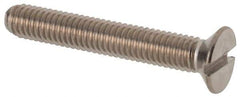 Value Collection - M3x0.50 Metric Coarse, 20mm OAL Slotted Drive Machine Screw - Flat Head, Grade 316 & A4 Stainless Steel, Uncoated, Without Washer - Apex Tool & Supply