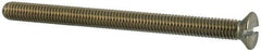 Value Collection - M3x0.50 Metric Coarse, 40mm OAL Slotted Drive Machine Screw - Flat Head, Grade 316 & A4 Stainless Steel, Uncoated, Without Washer - Apex Tool & Supply