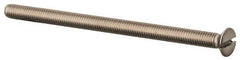Value Collection - M3x0.50 Metric Coarse, 50mm OAL Slotted Drive Machine Screw - Flat Head, Grade 316 & A4 Stainless Steel, Uncoated, Without Washer - Apex Tool & Supply