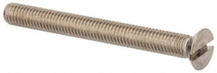 Value Collection - M6x1.00 Metric Coarse, 60mm OAL Slotted Drive Machine Screw - Flat Head, Grade 316 & A4 Stainless Steel, Uncoated, Without Washer - Apex Tool & Supply