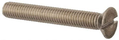 Value Collection - M8x1.25, 55mm OAL Slotted Drive Machine Screw - Flat Head, Grade 316 & A4 Stainless Steel, Uncoated, Without Washer - Apex Tool & Supply