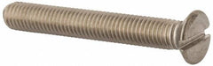 Value Collection - M8x1.25 Metric Coarse, 60mm OAL Slotted Drive Machine Screw - Flat Head, Grade 316 & A4 Stainless Steel, Uncoated, Without Washer - Apex Tool & Supply