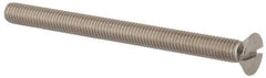 Value Collection - M8x1.25 Metric Coarse, 100mm OAL Slotted Drive Machine Screw - Flat Head, Grade 316 & A4 Stainless Steel, Uncoated, Without Washer - Apex Tool & Supply