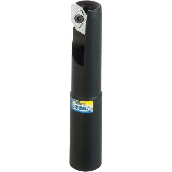Iscar - 25mm Cut Diam, 15.8mm Max Depth of Cut, 25mm Shank Diam, 200mm OAL, Indexable Square Shoulder End Mill - Cylindrical Shank, 90° Lead Angle, Through Coolant, Series Helialu - Apex Tool & Supply