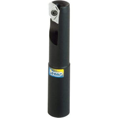 Iscar - 25mm Cut Diam, 15.8mm Max Depth of Cut, 25mm Shank Diam, 200mm OAL, Indexable Square Shoulder End Mill - Cylindrical Shank, 90° Lead Angle, Through Coolant, Series Helialu - Apex Tool & Supply