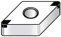 Kennametal - DNGA433 S0425 Grade KB5625 PCBN Turning Insert - TiAlN Finish, 55° Diamond, 1/2" Inscr Circle, 3/16" Thick, 3/64" Corner Radius - Apex Tool & Supply