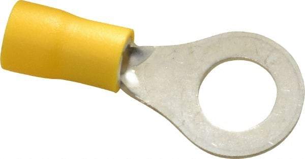 Ideal - 12-10 AWG Partially Insulated Crimp Connection Circular Ring Terminal - 5/16" Stud, 1.339" OAL x 0.512" Wide, Tin Plated Brass Contact - Apex Tool & Supply