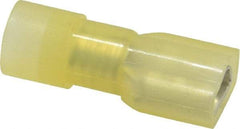 Ideal - 12 to 10 AWG, Vinyl, Fully Insulated, Female Wire Disconnect - 1/4 Inch Wide Tab, Yellow, cUL Listed, RoHS Compliant, UL Listed 774A - Apex Tool & Supply
