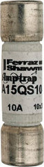 Ferraz Shawmut - 150 VAC/VDC, 10 Amp, Fast-Acting Semiconductor/High Speed Fuse - Clip Mount, 1-1/2" OAL, 100 at AC, 50 at DC kA Rating, 13/32" Diam - Apex Tool & Supply