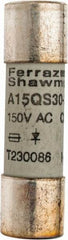 Ferraz Shawmut - 150 VAC/VDC, 30 Amp, Fast-Acting Semiconductor/High Speed Fuse - Clip Mount, 1-1/2" OAL, 100 at AC, 50 at DC kA Rating, 13/32" Diam - Apex Tool & Supply