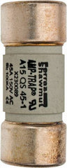 Ferraz Shawmut - 150 VAC/VDC, 45 Amp, Fast-Acting Semiconductor/High Speed Fuse - Clip Mount, 50.8mm OAL, 100 at AC, 50 at DC kA Rating, 13/16" Diam - Apex Tool & Supply