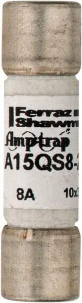 Ferraz Shawmut - 150 VAC/VDC, 8 Amp, Fast-Acting Semiconductor/High Speed Fuse - Clip Mount, 1-1/2" OAL, 100 at AC, 50 at DC kA Rating, 13/32" Diam - Apex Tool & Supply