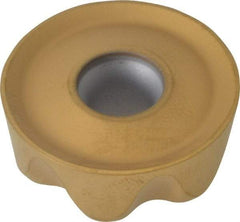 Kennametal - RCGT86 Grade KC725M Carbide Milling Insert - TiN/TiCN/TiN Finish, 0.3748" Thick, 1" Inscribed Circle - Apex Tool & Supply