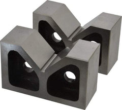 SPI - 2-7/16" Max Capacity, 90° Angle, Cast Iron V-Block - 5" Long x 2" Wide x 3-1/8" High, Sold as Matched Pair - Apex Tool & Supply