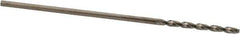 Guhring - #68 130° High Speed Steel Jobber Drill - Bright Finish, Right Hand Cut, Parabolic Flute, Straight Shank, 30mm OAL, Standard Point - Apex Tool & Supply