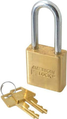 American Lock - 3/4" Shackle Clearance, Keyed Different Padlock - 5/16" Shackle Diam, Steel - Apex Tool & Supply