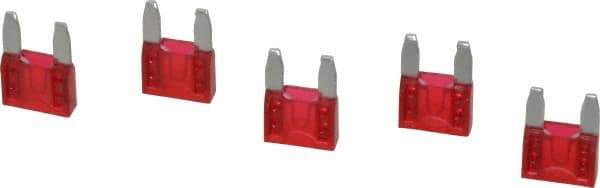 Ferraz Shawmut - 10 Amp, 32 VDC, Bussmann ATM-10, Fast Acting Automotive Fuse - 0.43" Long, Red, Littlefuse 297010 - Apex Tool & Supply