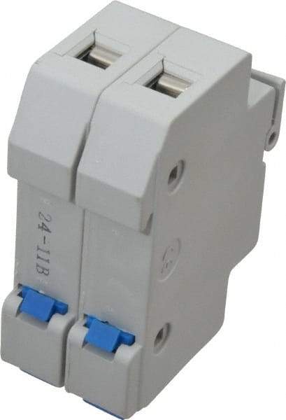 Ferraz Shawmut - 2 Pole, 600 VAC/VDC, 30 Amp, DIN Rail Mount Fuse Holder - Compatible with CC Class, 1.38 Inch Wide Fuse - Apex Tool & Supply
