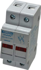 Ferraz Shawmut - 2 Pole, 600 VAC/VDC, 30 Amp, DIN Rail Mount Fuse Holder - Compatible with CC Class, 1.38 Inch Wide Fuse - Apex Tool & Supply
