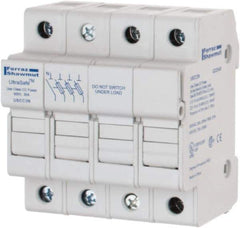 Ferraz Shawmut - 3 Pole, 600 VAC/VDC, 30 Amp, DIN Rail Mount Fuse Holder - Compatible with CC Class, 2.07 Inch Wide Fuse - Apex Tool & Supply