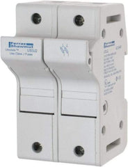 Ferraz Shawmut - 2 Pole, 600 VAC/VDC, 30 Amp, DIN Rail Mount Fuse Holder - Compatible with J Class, 58mm Long x 2.56 Inch Wide and 22mm Diameter Fuse - Apex Tool & Supply