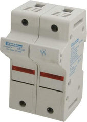 Ferraz Shawmut - 2 Pole, 600 VAC/VDC, 30 Amp, DIN Rail Mount Fuse Holder - Compatible with J Class, 58mm Long x 2.56 Inch Wide and 22mm Diameter Fuse - Apex Tool & Supply