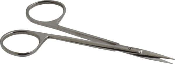 Value Collection - 4-1/2" OAL Stainless Steel Iris Scissors - Straight Handle, For General Purpose Use - Apex Tool & Supply