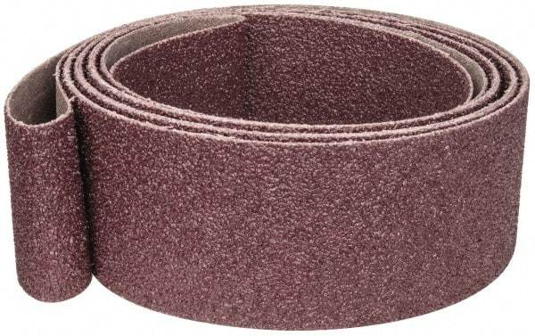 3M - 2" Wide x 118" OAL, 120 Grit, Aluminum Oxide Abrasive Belt - Aluminum Oxide, Coated, Cloth Backing, Series 302D - Apex Tool & Supply