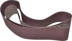 3M - 3" Wide x 132" OAL, 120 Grit, Aluminum Oxide Abrasive Belt - Aluminum Oxide, Fine, Coated, X Weighted Cloth Backing, Series 341D - Apex Tool & Supply