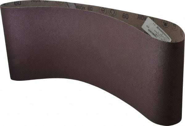 3M - 9" Wide x 48" OAL, 60 Grit, Aluminum Oxide Abrasive Belt - Aluminum Oxide, Medium, Coated, X Weighted Cloth Backing, Series 341D - Apex Tool & Supply
