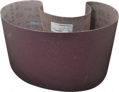 3M - 10" Wide x 70-1/2" OAL, 120 Grit, Aluminum Oxide Abrasive Belt - Aluminum Oxide, Fine, Coated, X Weighted Cloth Backing, Series 341D - Apex Tool & Supply