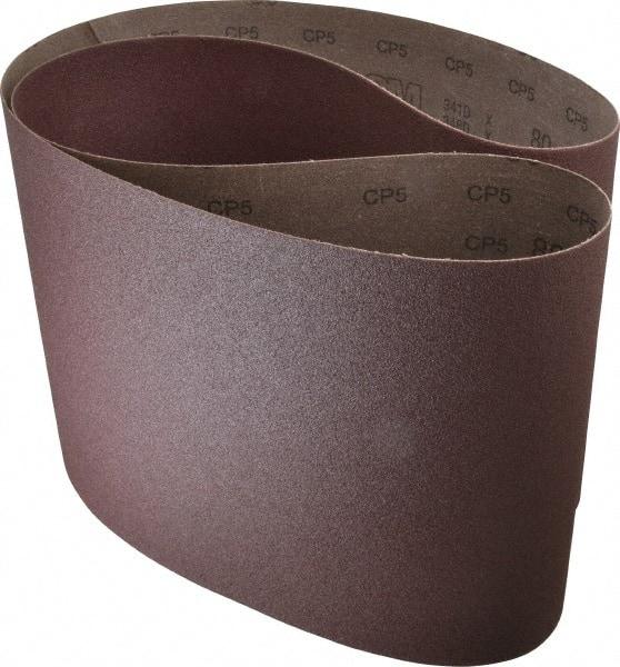 3M - 10" Wide x 70-1/2" OAL, 80 Grit, Aluminum Oxide Abrasive Belt - Aluminum Oxide, Medium, Coated, X Weighted Cloth Backing, Series 341D - Apex Tool & Supply