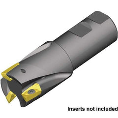 Kennametal - 40mm Cut Diam, 32mm Shank Diam, 110mm OAL, Indexable Square Shoulder End Mill - Weldon Shank, 0° Lead Angle - Apex Tool & Supply