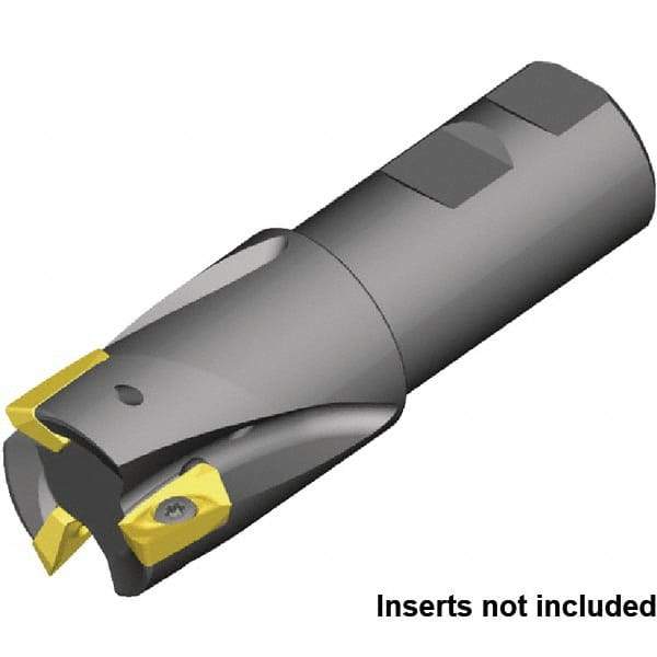 Kennametal - 40mm Cut Diam, 32mm Shank Diam, 110mm OAL, Indexable Square Shoulder End Mill - Weldon Shank, 0° Lead Angle - Apex Tool & Supply