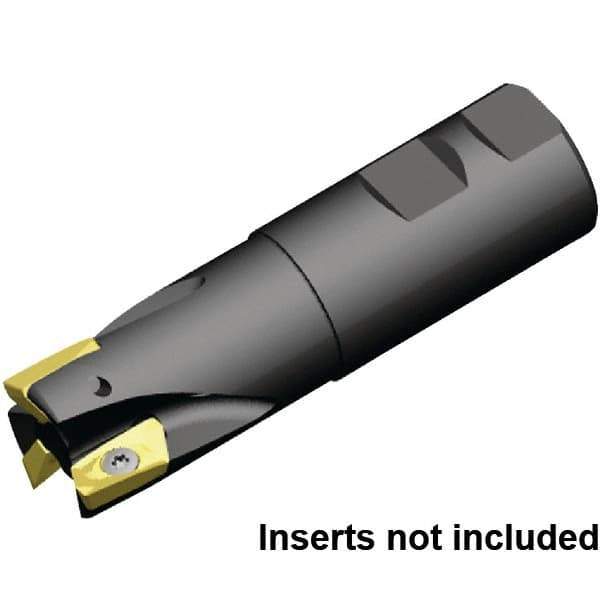 Kennametal - 40mm Cut Diam, 32mm Shank Diam, 111mm OAL, Indexable Square Shoulder End Mill - Weldon Shank, 0° Lead Angle - Apex Tool & Supply
