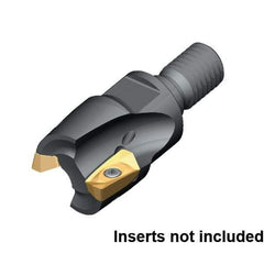 Kennametal - 32mm Cut Diam, 40mm OAL, Indexable Square Shoulder End Mill - M16 Modular Connection, 0° Lead Angle - Apex Tool & Supply