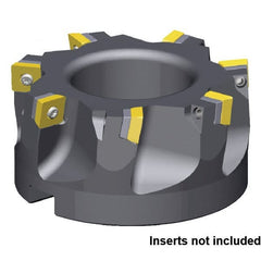 Kennametal - 80mm Cut Diam, 27mm Arbor Hole Diam, Indexable Square-Shoulder Face Mill - Apex Tool & Supply