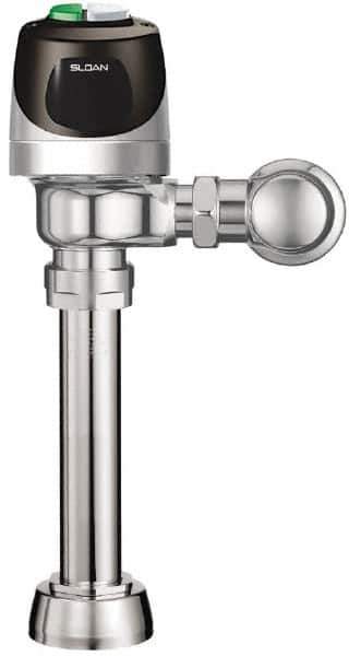 Sloan Valve Co. - 1-1/2" Spud Coupling, 1-1/2" Pipe, Closet Automatic Flush Valve - Dual Flush, 1.6/1.1 Gal per Flush, Metal Cover, Powered by 4 AA Batteries - Apex Tool & Supply