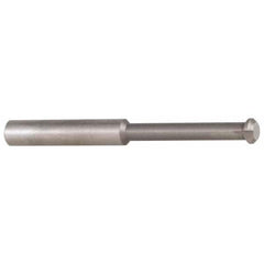 Accupro - 0.49" Cutter Head Diam, 1/32" Flat Width, 3" OAL, Solid Carbide, Single Right Hand Back Chamfer - Apex Tool & Supply