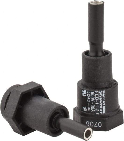 Ferraz Shawmut - 1 Pole, 600 VAC/VDC, 30 Amp, Inline Fuse Holder - Compatible with CC Class, 1-1/2 Inch Long x 1 Inch Wide and 13/32 Inch Diameter Fuse - Apex Tool & Supply