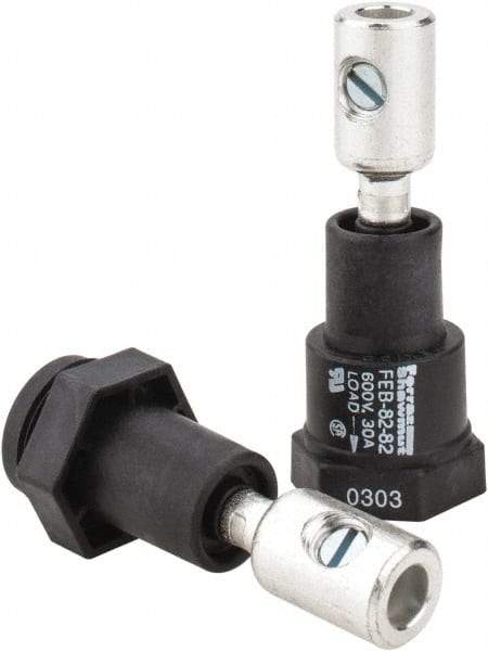 Ferraz Shawmut - 1 Pole, 600 VAC/VDC, 30 Amp, Inline Fuse Holder - Compatible with Midget Class, 1-1/2 Inch Long x 1 Inch Wide and 13/32 Inch Diameter Fuse - Apex Tool & Supply