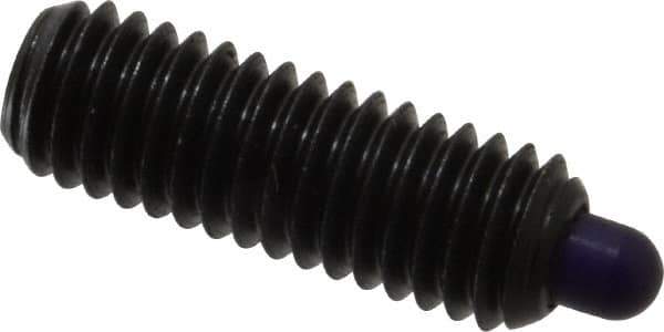 Gibraltar - 3/8-16, 1-1/8" Thread Length, 3/16" Plunger Projection, Steel Threaded Spring Plunger - 0.186" Max Plunger Diam, 1-1/8" Plunger Length, 5.5 Lb Init End Force, 14.5 Lb Final End Force, 3/16" Hex - Apex Tool & Supply