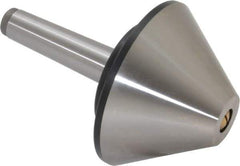Value Collection - MT3 Taper Shank, 4.2" Head Diam Live Center - 1,200 Max RPM, 32mm Point Diam, 160mm Point Length, 800 Lb Max Workpc, Bull Nose Point - Apex Tool & Supply