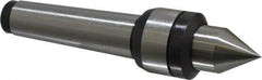 Value Collection - MT4 Taper Shank, Live Center - 2,000 Max RPM, 32mm Point Diam, 200mm Point Length, 700 Lb Max Workpc, Standard Point - Apex Tool & Supply