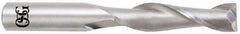 OSG - 1", 2-1/4" LOC, 1" Shank Diam, 5" OAL, 2 Flute, Solid Carbide Square End Mill - Single End, Uncoated, Spiral Flute, 30° Helix, Centercutting, Right Hand Cut, Right Hand Flute, Series 462 - Apex Tool & Supply