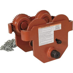 Vestil - 3 Ton Capacity Low Profile Manual Trolley - 3" to 8" Flange Width - Apex Tool & Supply