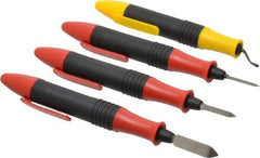 Shaviv - Hand Deburring Tool Set - Plastic Handle - Apex Tool & Supply