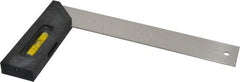 Empire Level - 8" Blade Length x 1-1/2" Blade Width, 1-1/2" Base Width Plastic (Handle) & Stainless Steel Square - 1-1/2 Inch Wide Blade, 1-1/2 Inch Wide Base - Apex Tool & Supply