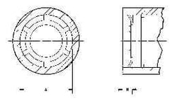 Thomson Industries - 16mm Internal Retaining Ring - For Use with Linear Bearing SSE M16, MA M16 - Apex Tool & Supply
