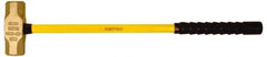 Ampco - 18 Lb Aluminum Bronze Nonsparking Sledge Hammer - 33" OAL, Fiberglass Handle - Apex Tool & Supply